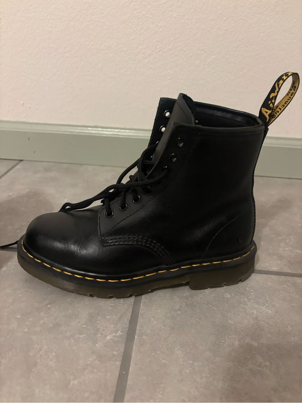 Dr. Martens Industrial Safety Work Boots Black Leather ASTM Men’s US 8 EU 41